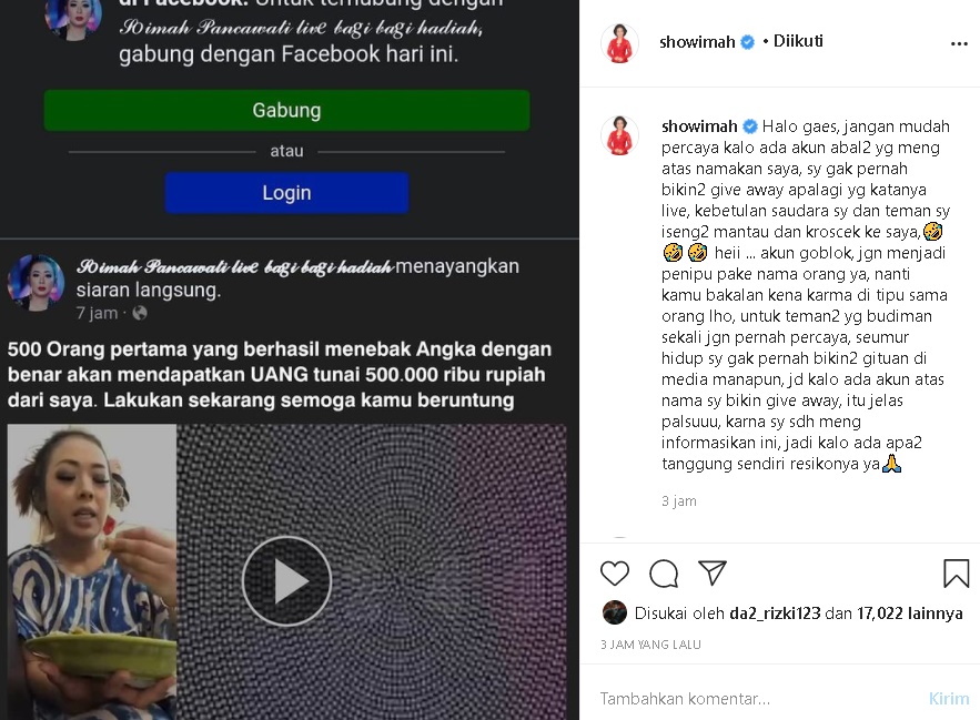 Geram Namanya Dicatut Akun Palsu Bagi-bagi Give Away, Soimah Beri Peringatan Tegas