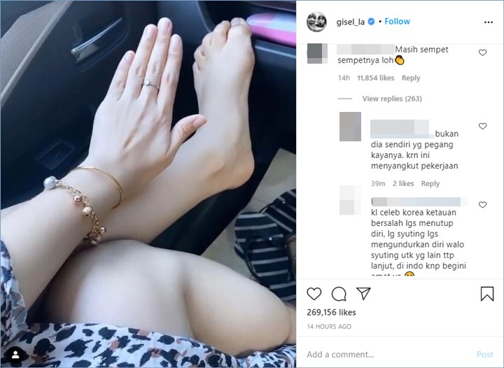 gisella anastasia mendapatkan banyak kecaman dari publik lantaran tetap mengunggah foto untuk endorse melalui akun Instagram pribadinya setelah ditetapkan menjadi tersangka atas tersebarnya video syur beberapa waktu lalu