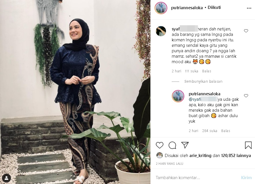 Putri Anne Tuai Pembelaan Usai Dituding Tiru Sandal Amanda Manopo, Respons Kalemnya Jadi Sorotan