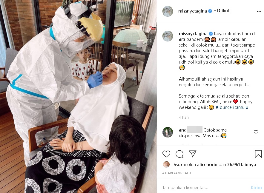 Cerita Nycta Gina Soal Rutinitas Baru di Masa Pandemi Hingga Ucap Syukur Karena Ini