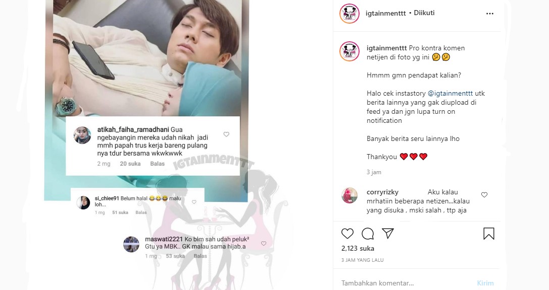 Heboh Foto Lesty Kejora Peluk Rizky Billar Saat Tidur Tuai Perdebatan