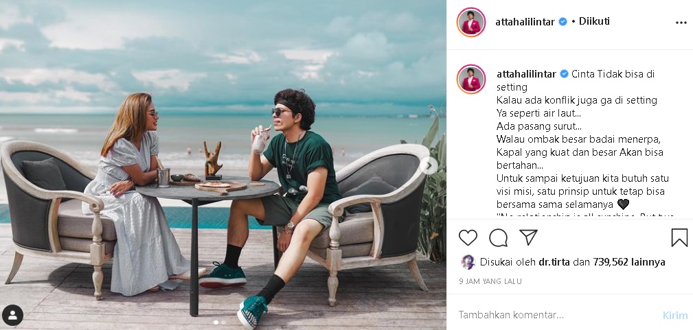 Atta Halilintar Kembali Romantis Bareng Aurel Hermansyah, Singgung Soal Cinta Hingga Konflik