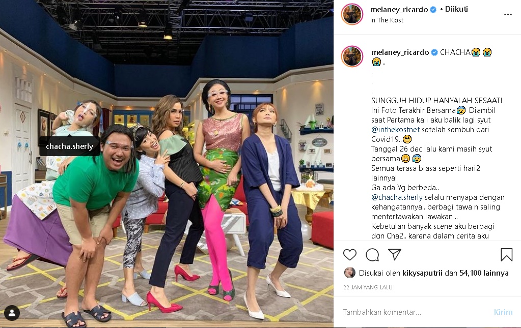Melaney Ricardo Kenang Foto Terakhir Bareng Mendiang Chacha Sherly: Perempuan yang Sangat Baik