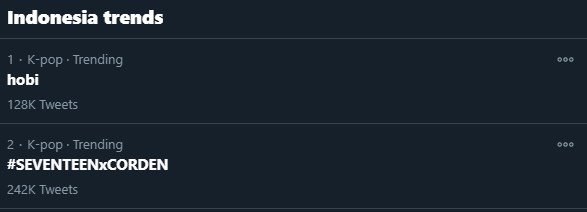 seventeen menjadi trending topic karena penampilan mereka di late late show with james corden