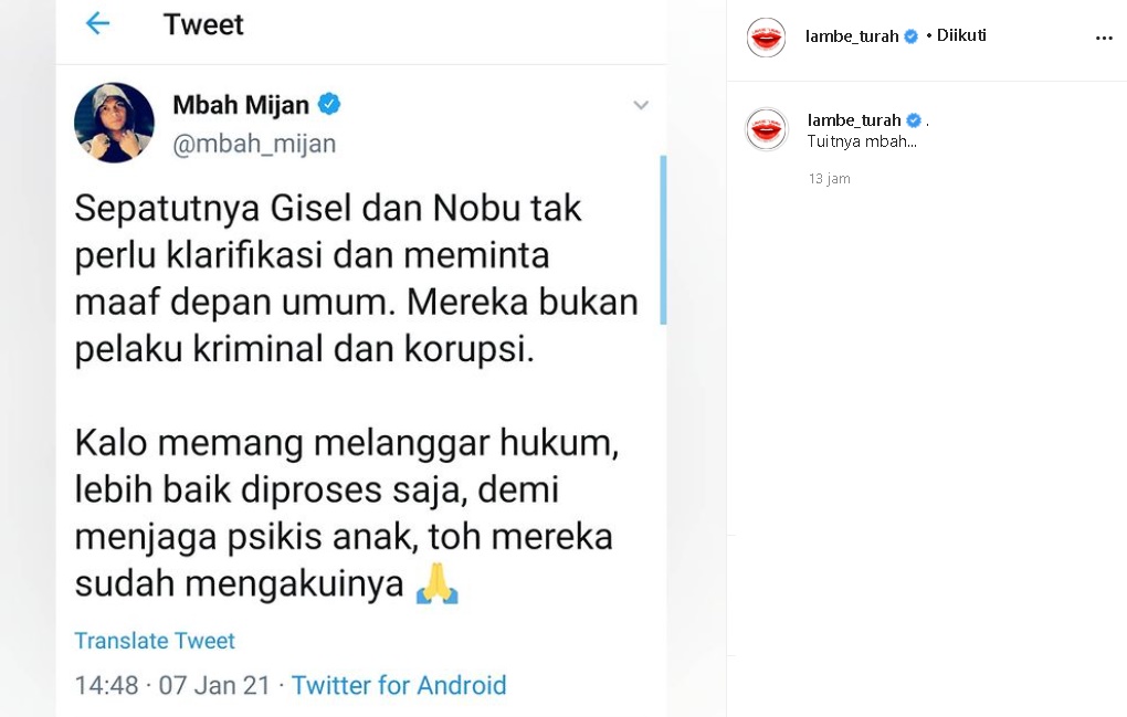 Mbah Mijan Tanggapi Kasus Gisel dan Nobu: Tak Perlu Minta Maaf, Mereka Bukan Koruptor!