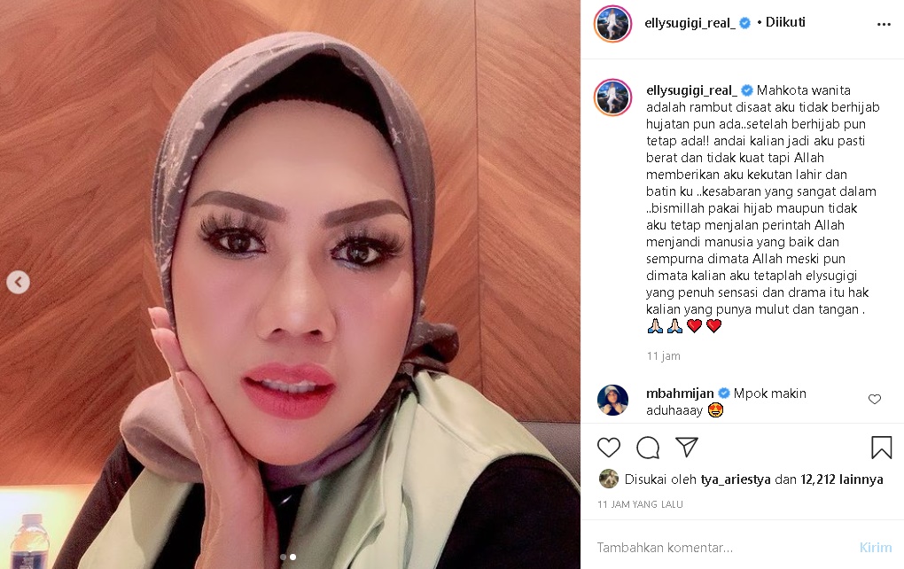 Bagikan Transformasi Penampilan Sebelum dan Sesudah Berhijab, Ely Sugigi Curhat Soal Hujatan Netizen