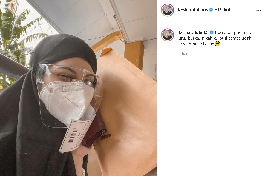 Kesha Ratuliu Bicara Soal Penampilannya Kala Urus Berkas Nikah Ke Puskesmas: Kayak Mau ke Bulan