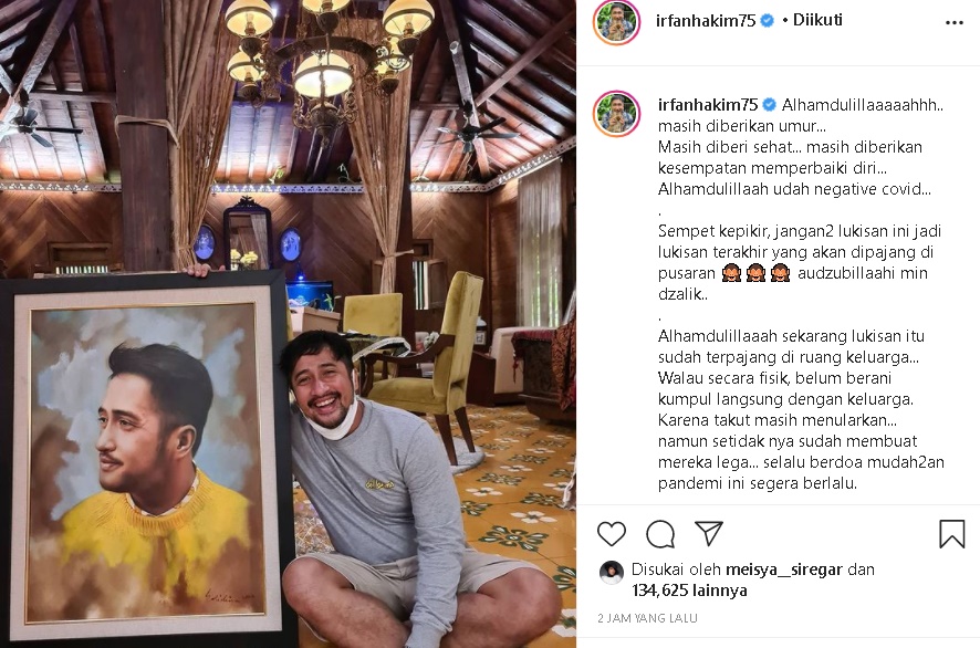 Umumkan Sembuh dari Covid-19, Irfan Hakim Ucap Syukur Hingga Ungkap Sempat Khawatirkan Ini