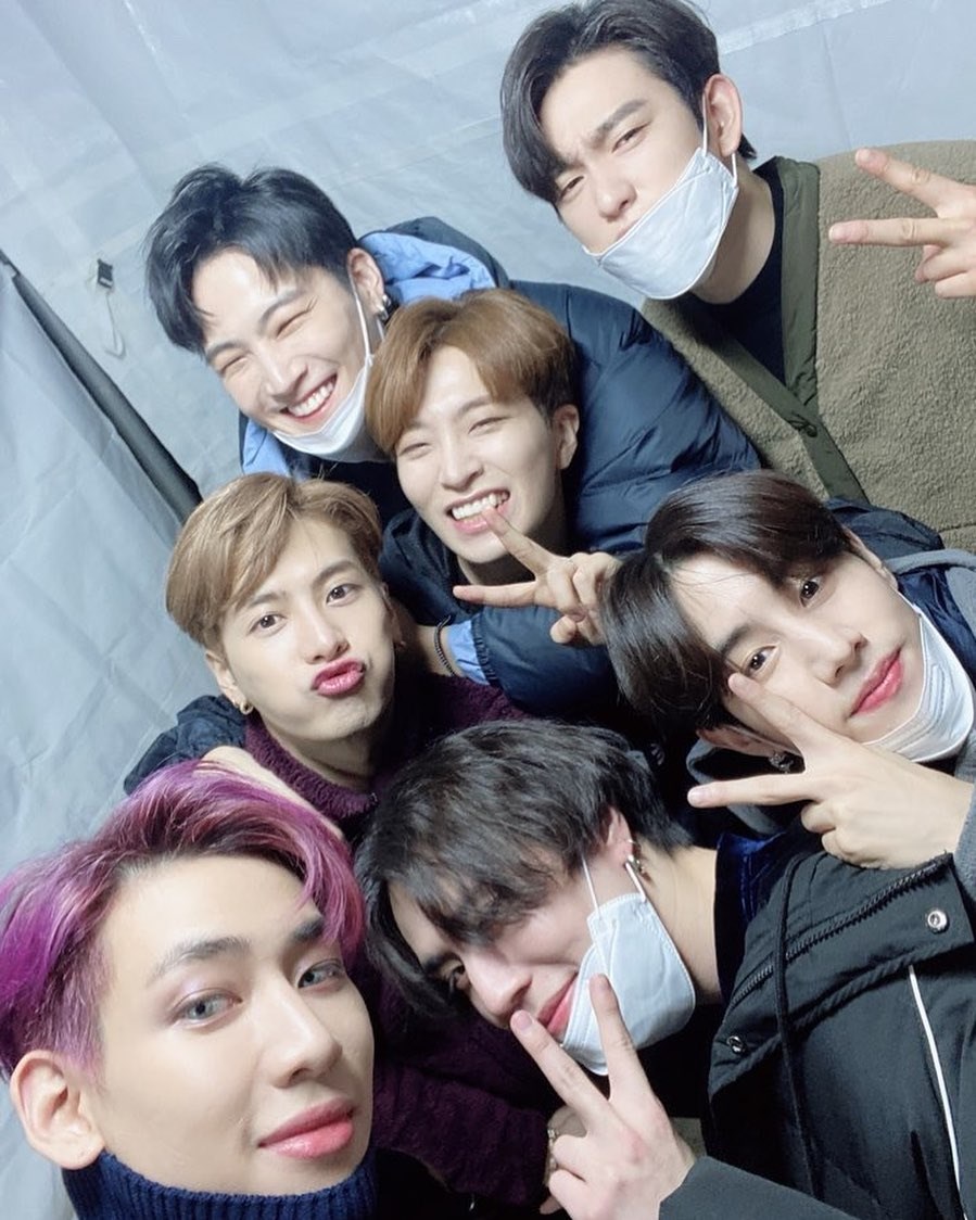 ketujuh member got7 kompak membagikan potret sama di akun instagram masing-masing