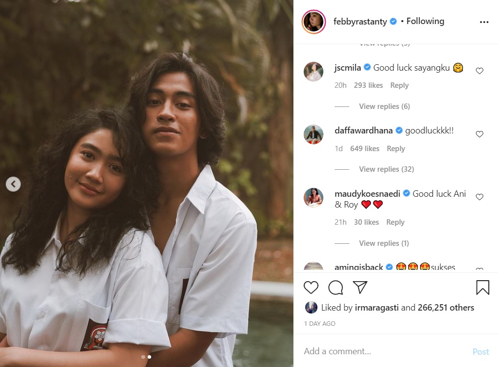 Febby Rastanty Foto Mesra Bareng Abidzar, Daffa Wardhana Komentari Begini