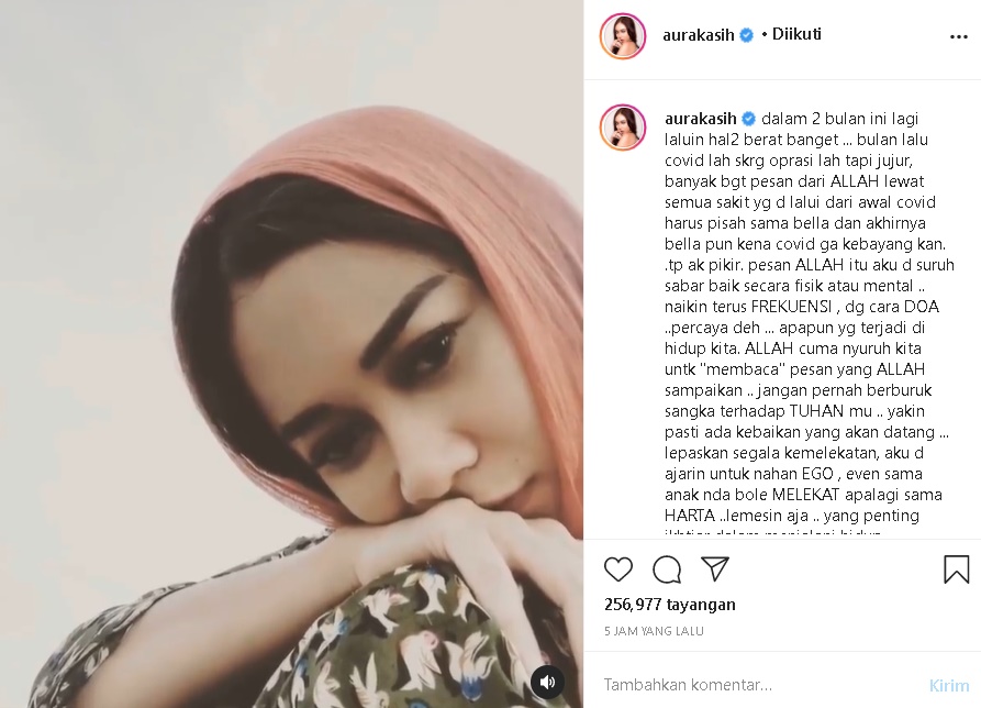 Curhat Aura Kasih Lalui Hal Berat dalam 2 Bulan, Operasi Gendang Telinga Hingga Sempat Kena Covid-19