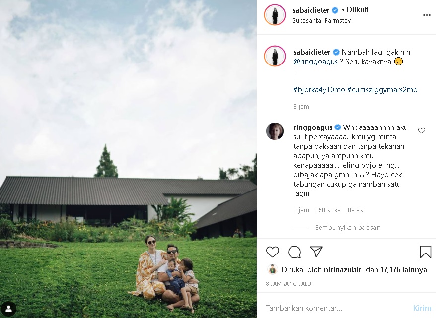 Sabai Morscheck Kode Nambah Momongan, Reaksi Heboh Hingga Tak Percaya Ringgo Agus Bikin Ngakak