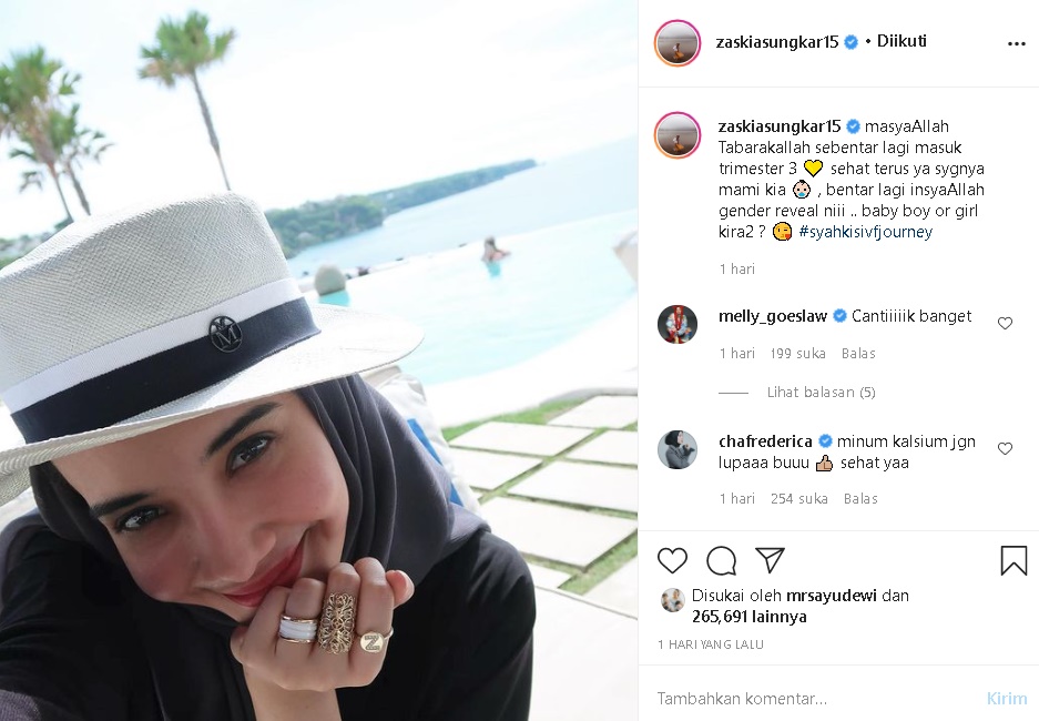 Zaskia Sungkar Pajang Potret Terbaru Jelang Masuki Masa Kehamilan Trimester 3, Parasnya Jadi Sorotan