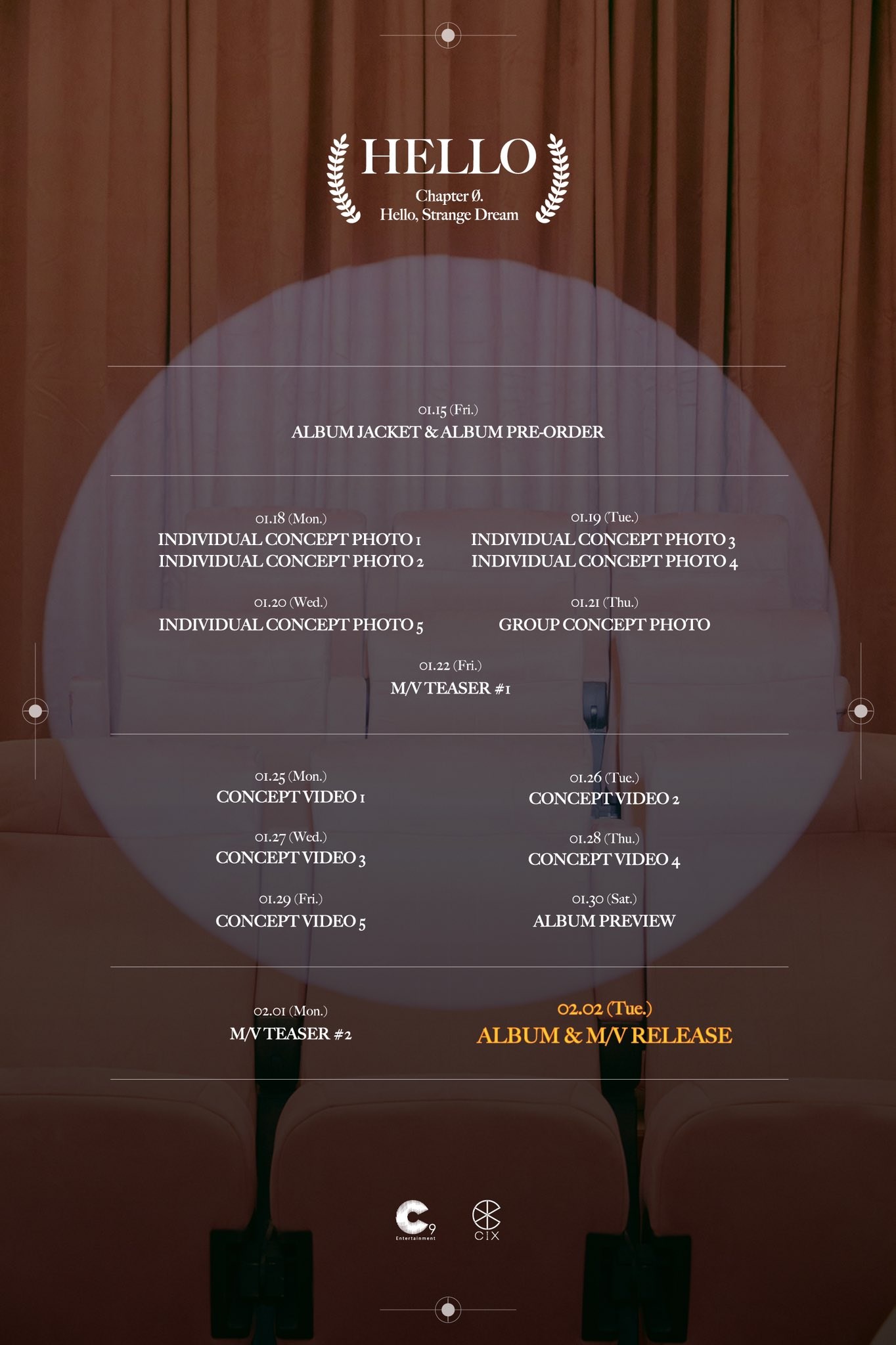 cix mengumumkan mengenai detail comeback mereka di februari melalui akun media sosial resmi