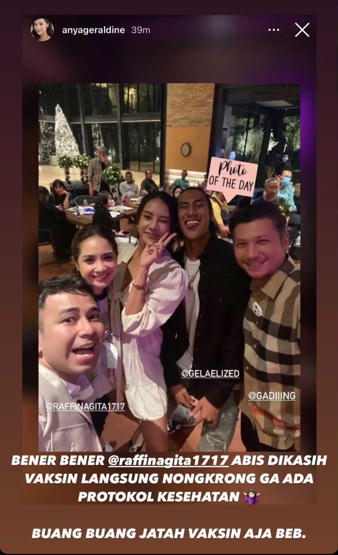 Raffi Ahmad Dikabarkan Langsung Keluyuran Usai Divaksin Covid-19, Sherina Beri Kritikan Tajam