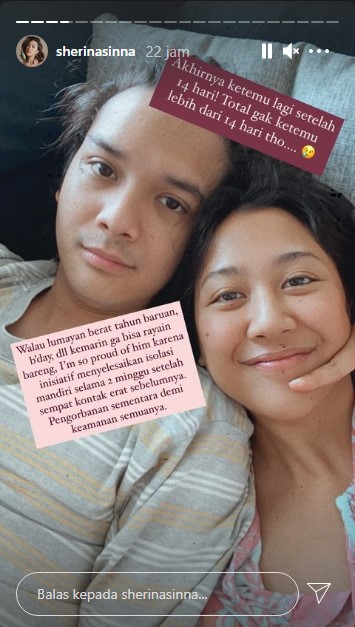 Sherina Bagikan Kebahagiaannya Kumpul Lagi Bareng Baskara Mahendra Usai Isolasi 14 Hari