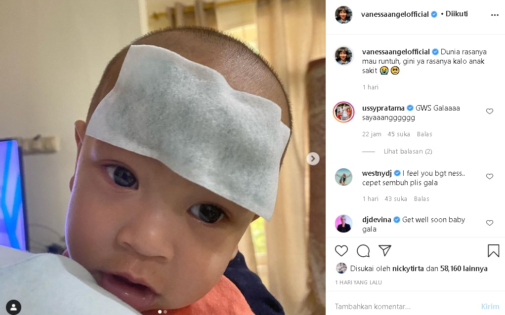 Perasaan Vanessa Angel Saat Anak Jatuh Sakit, Sebut Dunianya Serasa Mau Runtuh