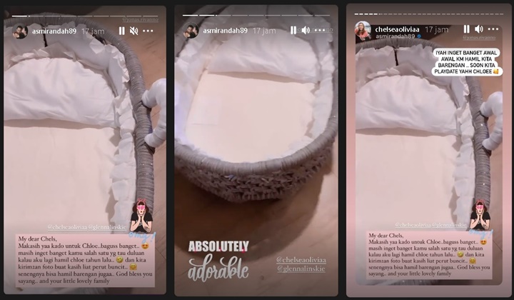 Asmirandah Pamer Hadiah Chelsea Olivia untuk Putrinya, Kenang Keseruan Ini di Masa Hamil Bareng