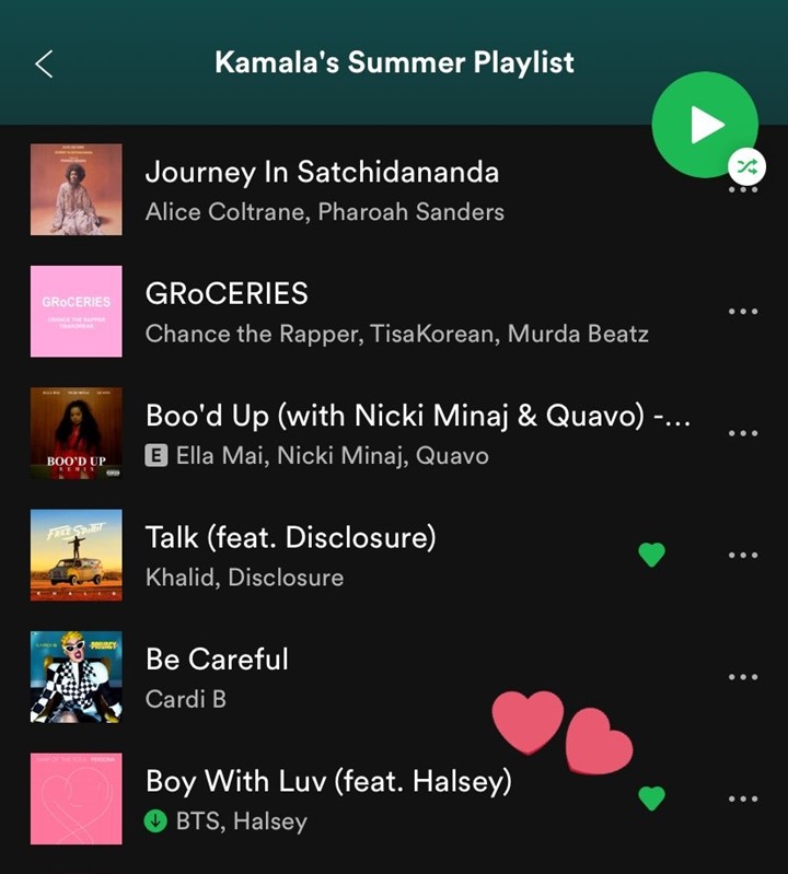 Kamala Harris Diam-Diam Dengarkan Lagu \'Boy With Luv\' BTS, Army Heboh