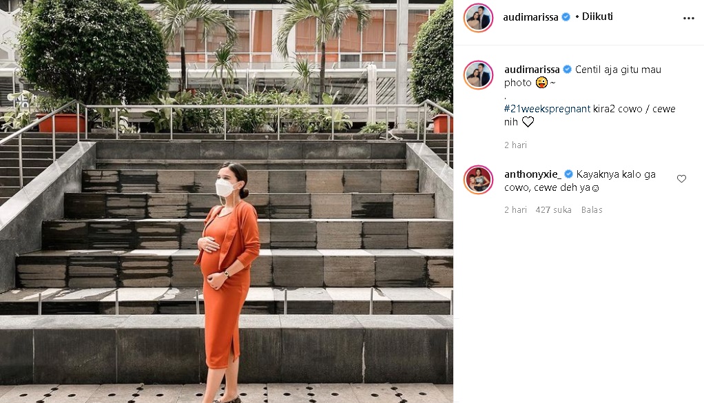 Tebak Gender Calon Anak Pertama di Foto Audy Marissa Pamer Baby Bump, Anthony Xie Bikin Fans Sebal