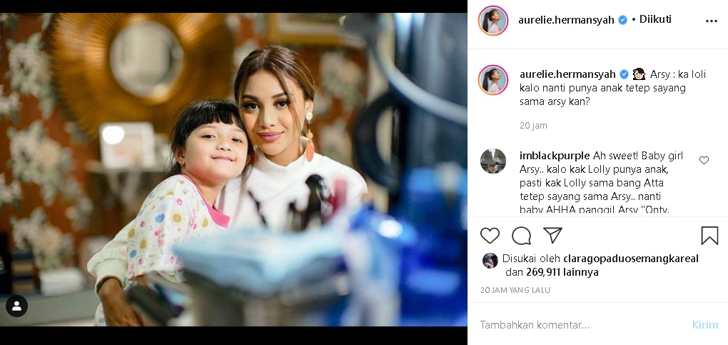 Aurel Hermansyah Bakal Segera Menikah, Pertanyaan Polos dan Manis Arsy Sang Adik Bikin Mewek