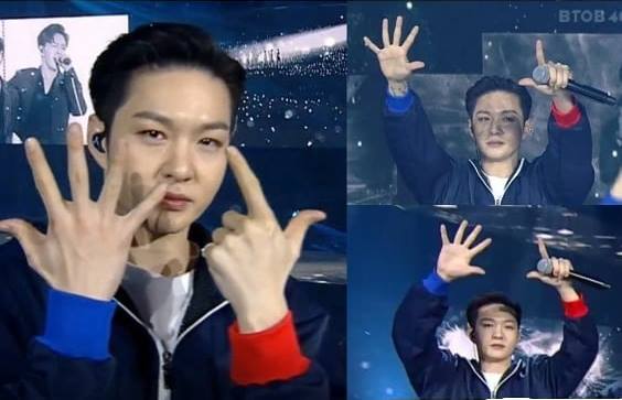 changsub menuai kontra lantaran menunjukkan jari membentuk angka 7 di konser btob 4u baru-baru ini
