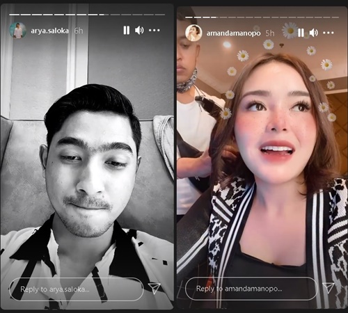 Pesan Kompak Arya Saloka - Amanda Manopo untuk Fans Usai Syuting ‘Ikatan Cinta’ Terancam Dihentikan