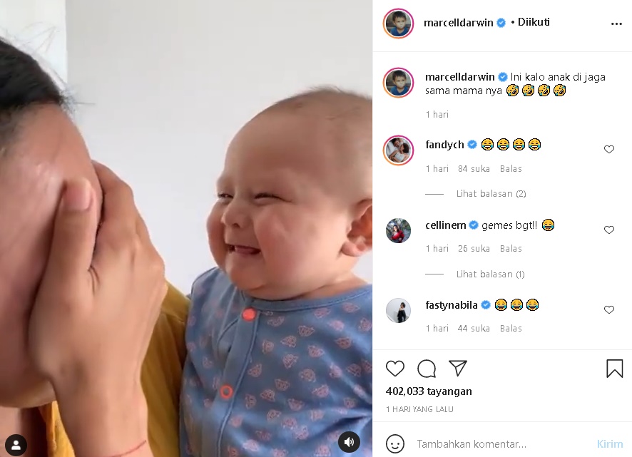 Istri Marcell Darwin Akting Nangis di Depan Anak, Reaksi Tak Terduga Sang Jagoan Cilik Gemas Abis