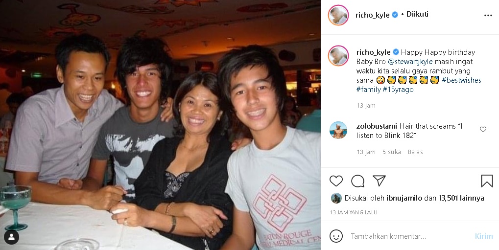 Richard Kyle Pajang Foto Lawas, Paras Sosok Ini Heboh Bikin Salfok Dikira Raffi Ahmad Masa Muda