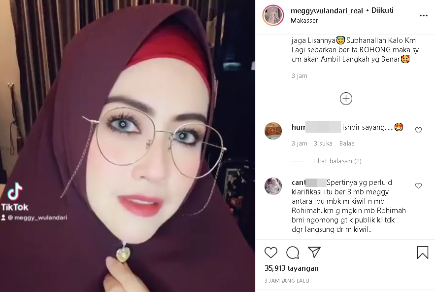 Meggy Wulandari Tegaskan Tak Ingin Namanya Dibawa-bawa: Jangan Sebarkan Berita Bohong!
