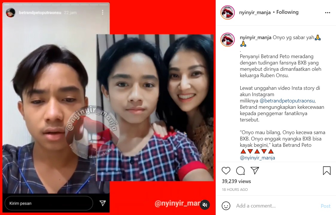 Betrand Peto Meradang Usai Keluarga Onsu Dituding Manfaatkan Dirinya: Onyo Kecewa!