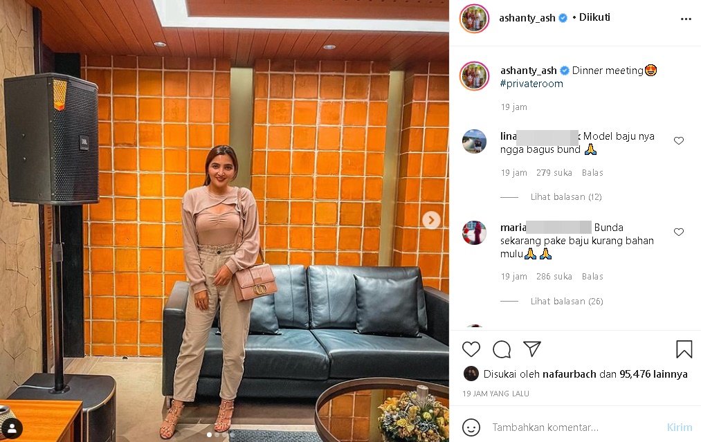 Outfit Ashanty Saat Meeting Disorot, Tuai Kritik Terlalu Terbuka Hingga Nama Millendaru Terseret