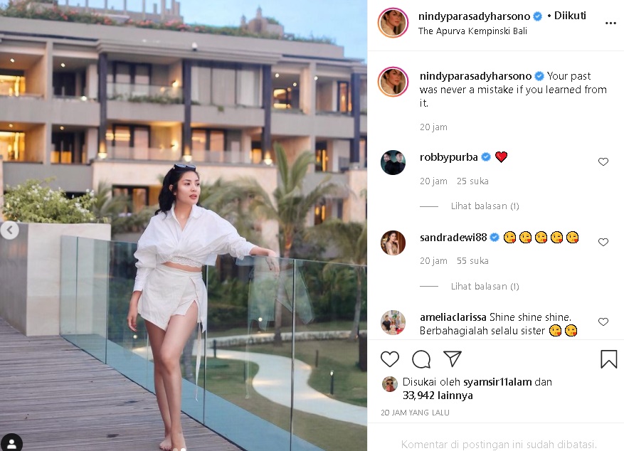 Nindy Ayunda Bicara Soal Masa Lalu di Unggahan Perdana Usai Gugat Cerai Suami, Diserbu Reaksi Hangat