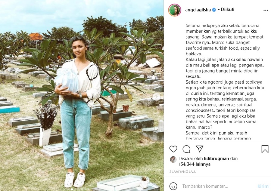 Angela Gilsha Hancur Usai Marco Panari Meninggal, Ungkap Momen Sehari Sebelum Sang Adik Tutup Usia