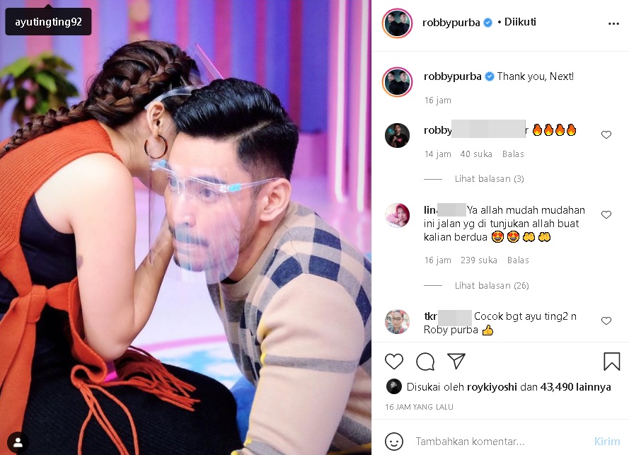 Robby Purba Tanggapi Kabar Ayu Ting Ting Batal Nikah, Ramai Dijodohkan Lagi Usai Unggah Foto Berdua