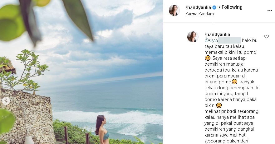 Shandy Aulia Beri Respons Telak Usai Disebut Tampil Porno Gara-gara Pakai Bikini