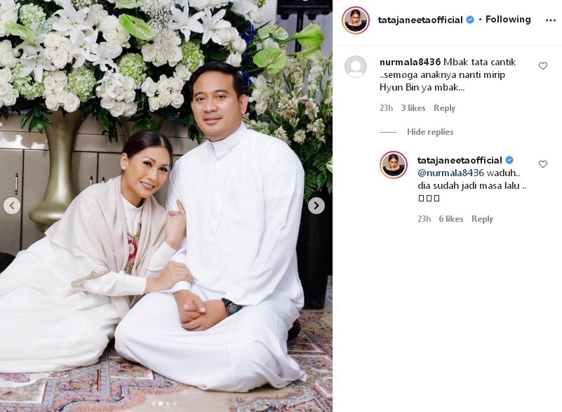 Tata Janeeta Cantik di Pengajian 4 Bulan Kehamilan, Jawab Kocak Saat Bayinya Didoakan Mirip Hyun Bin