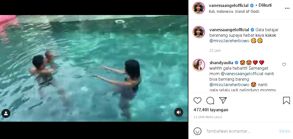Vanessa Angel Ditegur Usai Ajari Anak Renang Seperti Putri Shandy Aulia, Netter Lain \'Pasang Badan\'