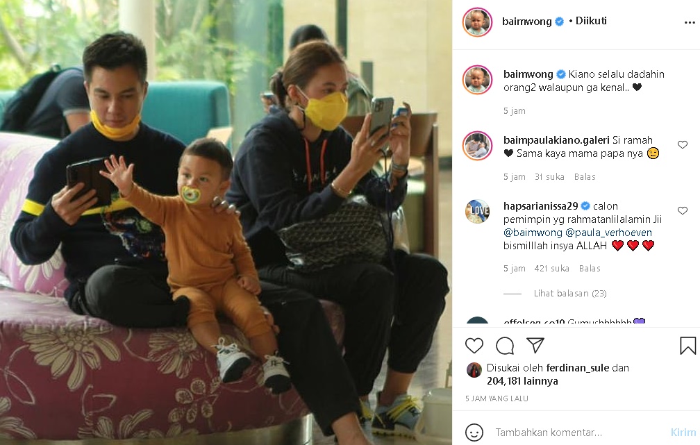 Sikap Kiano Saat Bertemu Orang Asing Diungkap Baim Wong, Disebut Sudah Tunjukkan Jiwa Pemimpin
