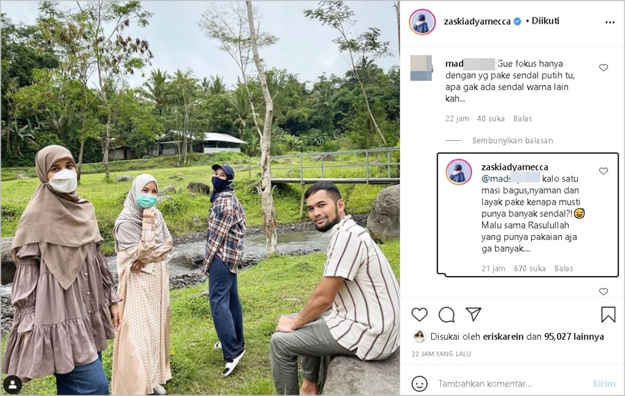 Pose Kece Bareng Sahabat Artis, Jawaban Telak Zaskia Adya Mecca \'Bungkam\' Netter Julid Soal Sandal