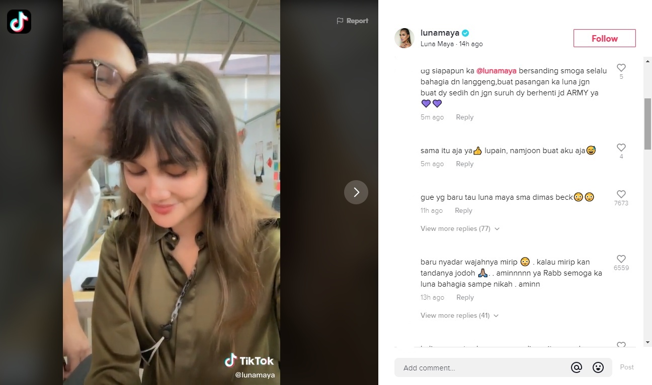 Luna Maya Girang Dicium Artis Tampan Ini, Disebut Cocok Hingga Didoakan Berjodoh