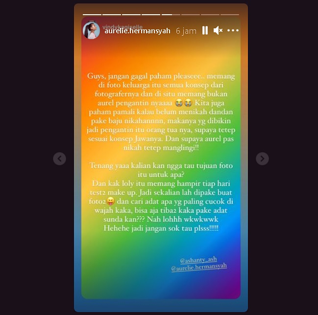 Aurel Hermansyah Ditegur Pamali Gara-gara Dandan Bak Pengantin Jawa, Begini Penjelasannya