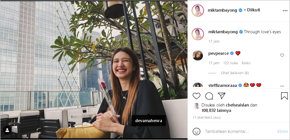 Makin Blak-blakan, Deva Mahenra Beri Bunga dan Ucapan Romantis ke Mikha Tambayong Bikin Baper