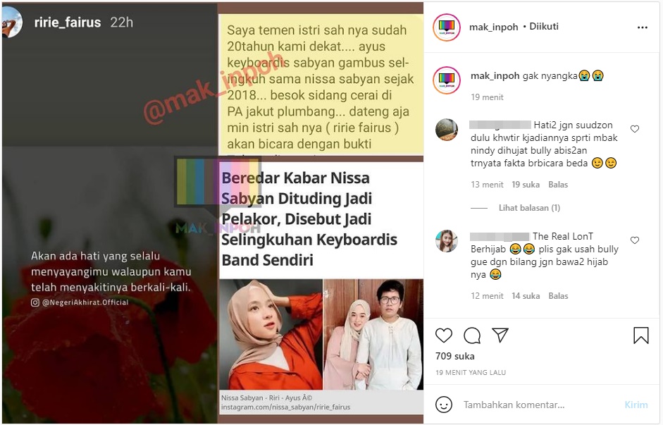 Heboh Isu Nissa Sabyan Disebut Jadi Selingkuhan Keyboardis Sabyan Gambus Sejak Tahun 2018
