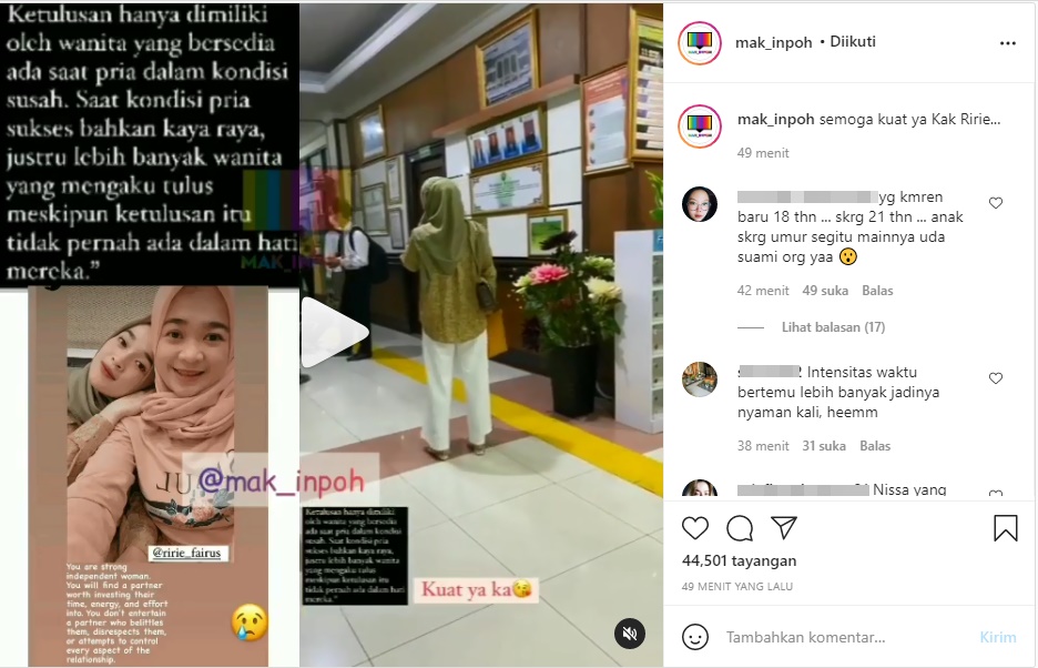 Gugat Cerai Ayus Sabyan, Potret Ririe Fairus Hadir di Sidang Perdana Ditemani Sahabat Tuai Simpati