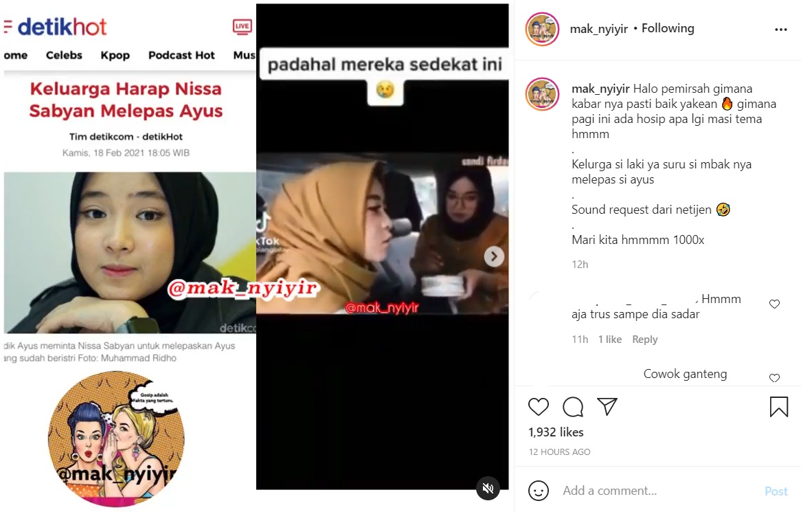 Heboh Isu Perselingkuhan Nissa Sabyan dan Ayus Sabyan, Nama Mulan Jameela Malah Ikut Terseret