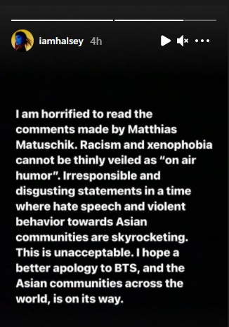 BTS Kena Rasisme, MAX, Halsey dan LAUV Angkat Bicara