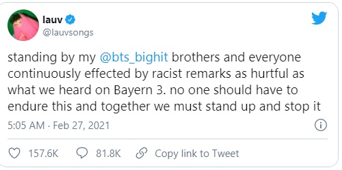 BTS Kena Rasisme, MAX, Halsey dan LAUV Angkat Bicara