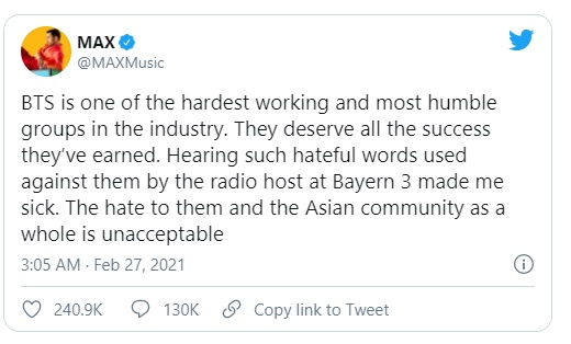 BTS Kena Rasisme, MAX, Halsey dan LAUV Angkat Bicara