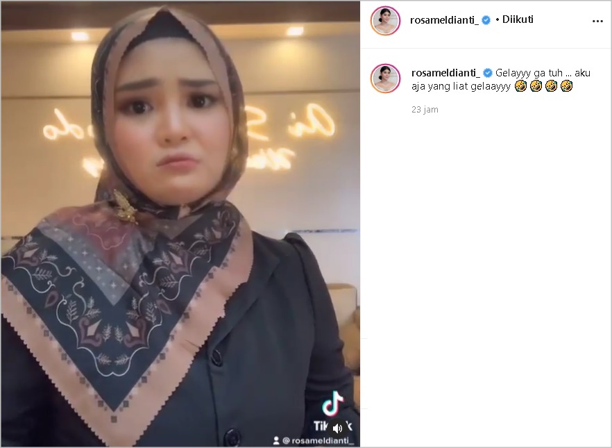 Disanjung Kala Tampil Berhijab, Rosa Meldianti Parodikan \'Gelay\' Nissa Sabyan Langsung Kena Tegur
